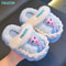 Elsa Slippers For Kids Frozen Animation Print NonSlip Warm Cotton Slippers Creative Cartoon Design 2