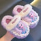 Elsa Slippers For Kids Frozen Animation Print NonSlip Warm Cotton Slippers Creative Cartoon Design 3
