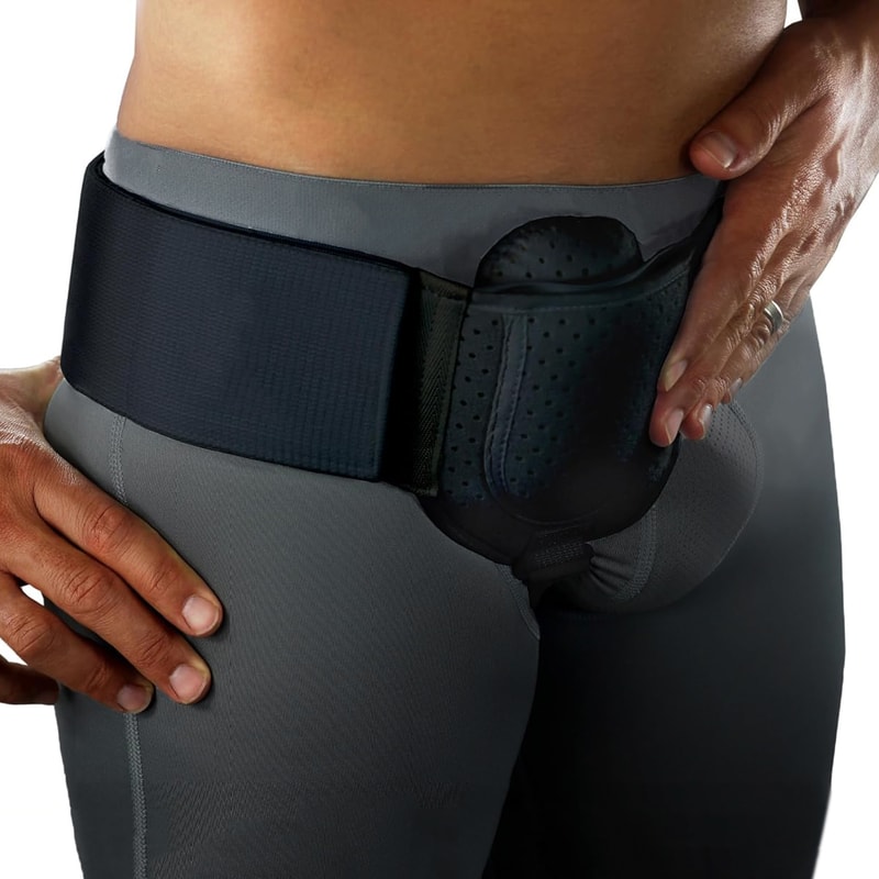 Adjustable Groin Support Belt With Detachable Compression Pads For Men Women PrePostSurgical Prote 0