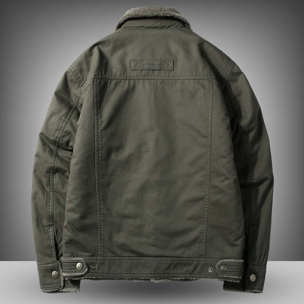 Mens Autumn And Winter Military Coat Thick Warm Retro Workwear Mens Lamb Wool Jacket Plus Size Wint 3