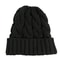 Women Winter Beanies Knitted, Girls Cap Twist Crochet Winter Hats, Female Pompom Beanie Ear Braid Ponytail Skullies Hat