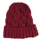 Women Winter Beanies Knitted, Girls Cap Twist Crochet Winter Hats, Female Pompom Beanie Ear Braid Ponytail Skullies Hat