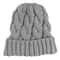 Women Winter Beanies Knitted, Girls Cap Twist Crochet Winter Hats, Female Pompom Beanie Ear Braid Ponytail Skullies Hat