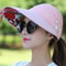 Ladies Fashion Summer Vacation Wide Brim Foldable Sun Hat AntiUV Beach Visor Caps Casual Hats For W 4