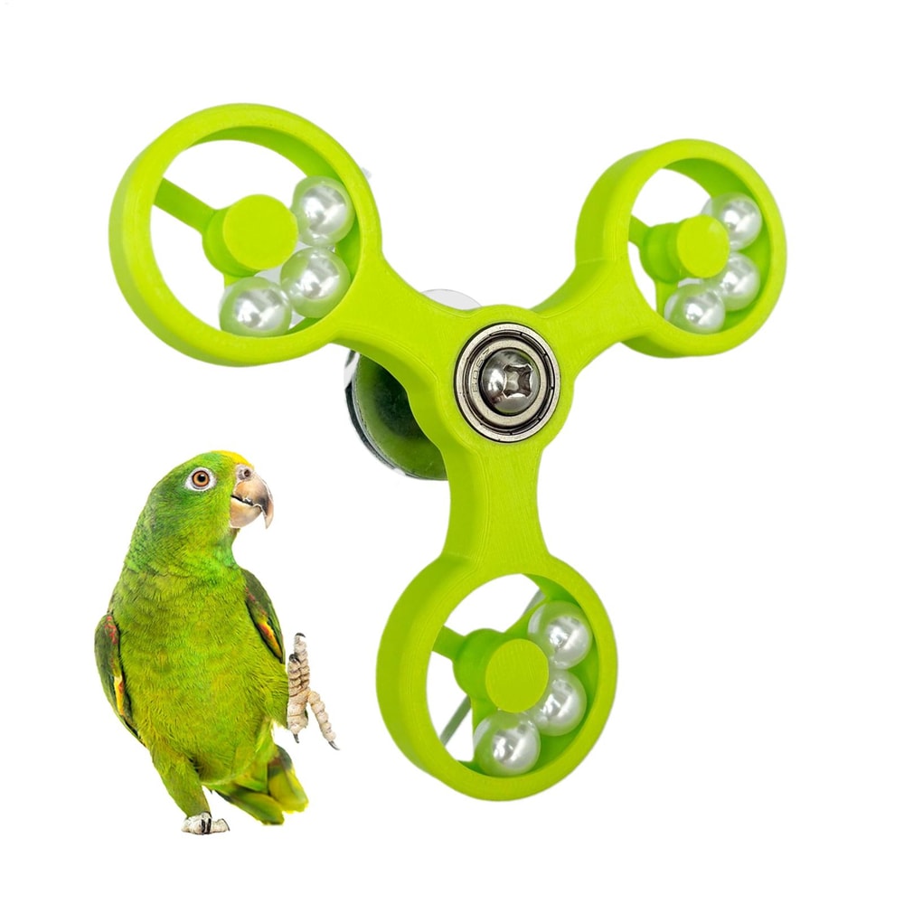 Rotating Bird Toys For Parrots Interactive Parrot Toy For Bird Cage Mental Stimulation Entertainme 2
