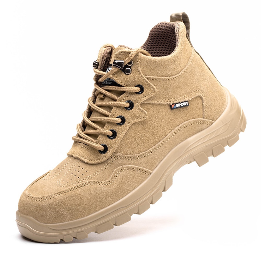 Oulylan Male Steel Toe Safety Shoes AntiSkid Outdoor Labor Footwear Breathable AntiPuncture Work Bo 6