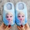 Fashionable Fall Winter Elsa Princess Baby Girls Cotton Shoes Cartoon Kids Cotton Slippers 3
