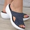 Women Shoes Sandals Summer Party Ladies Shoes Slides Wedge Sandals Plus Size Footwear Comfortable W 0