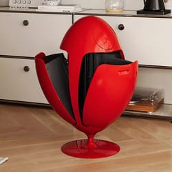 dinosaur egg trash can, large capacity waste bin for kitchen, room garbage collector, creative cartoon design