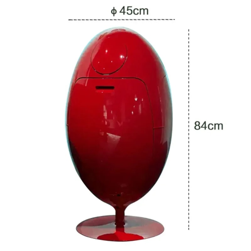 Dinosaur Egg Trash Can Large Capacity Waste Bin For Kitchen Room Garbage Collector Creative Cartoon 5