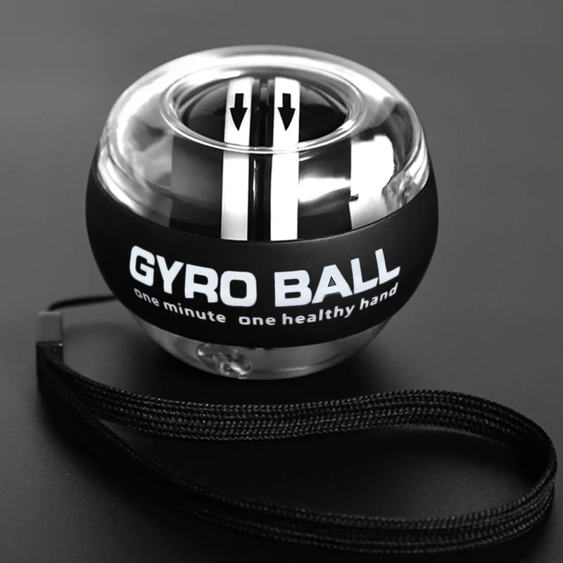 Wrist Gyro Ball Power Trainer, Self-Starting Forearm Exerciser for Finger and Arm Muscle Strengthening