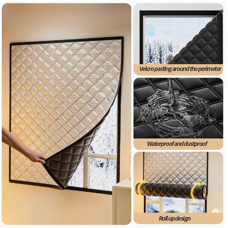 Warm Curtains With Cold And Heat Insulation Double Thickened Window Screens For Sound Insulation An 2