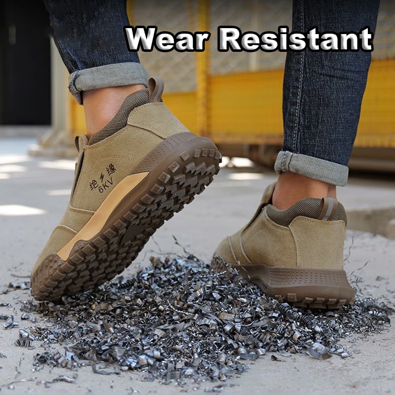 Wear Resistant No Steel Toe Work Boots Anti Puncture Protective Sneakers Breathable Lightweight Saf 1