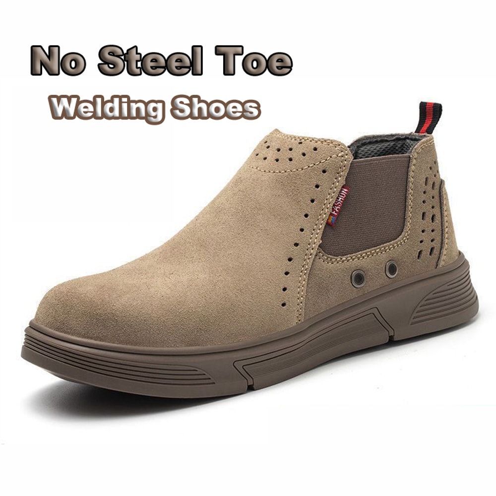 Wear Resistant No Steel Toe Work Boots Anti Puncture Protective Sneakers Breathable Lightweight Saf 6