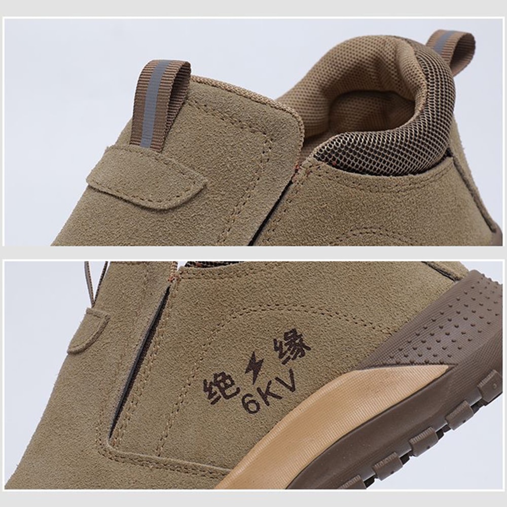 Wear Resistant No Steel Toe Work Boots Anti Puncture Protective Sneakers Breathable Lightweight Saf 4