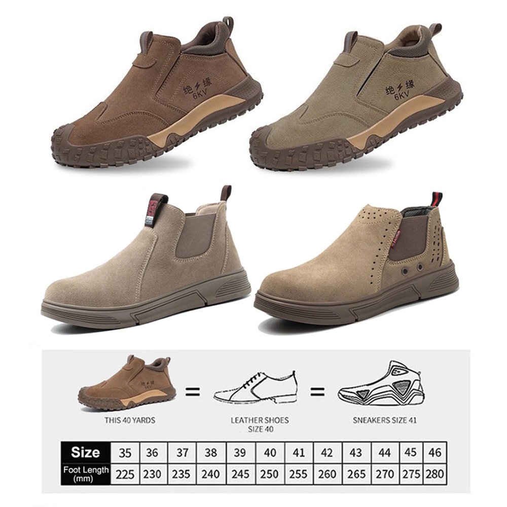 Wear Resistant No Steel Toe Work Boots Anti Puncture Protective Sneakers Breathable Lightweight Saf 5