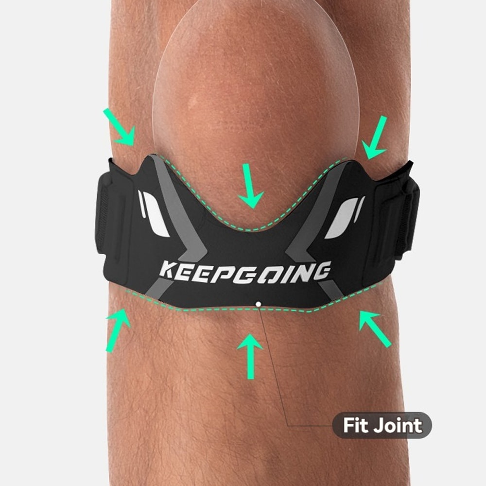 Knee Tendon Support Strap Brace Patella Band Protection Adjustable Absorption Compression Pad For B 1