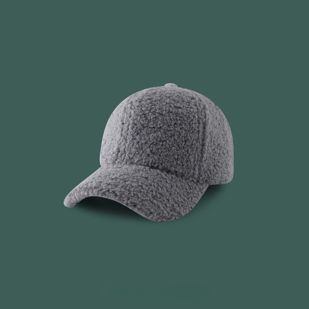 Unisex Artificial Lamb Wool Baseball Cap Women Winter Warm Hat Men Outdoor Sports Baseball Hats Woo 2
