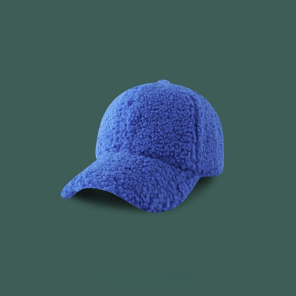 Unisex Artificial Lamb Wool Baseball Cap Women Winter Warm Hat Men Outdoor Sports Baseball Hats Woo 6
