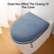 Thickened Double Toilet Seat Cushion Set Winter Comfort Zipper Handle Machine Washable Universal Ho 3