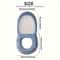 Thickened Double Toilet Seat Cushion Set Winter Comfort Zipper Handle Machine Washable Universal Ho 7
