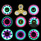 Glow In The Dark Creative LED Light Fidget Spinner Stress Relief Hand Spinner Kids Toy For Focus Lu 2