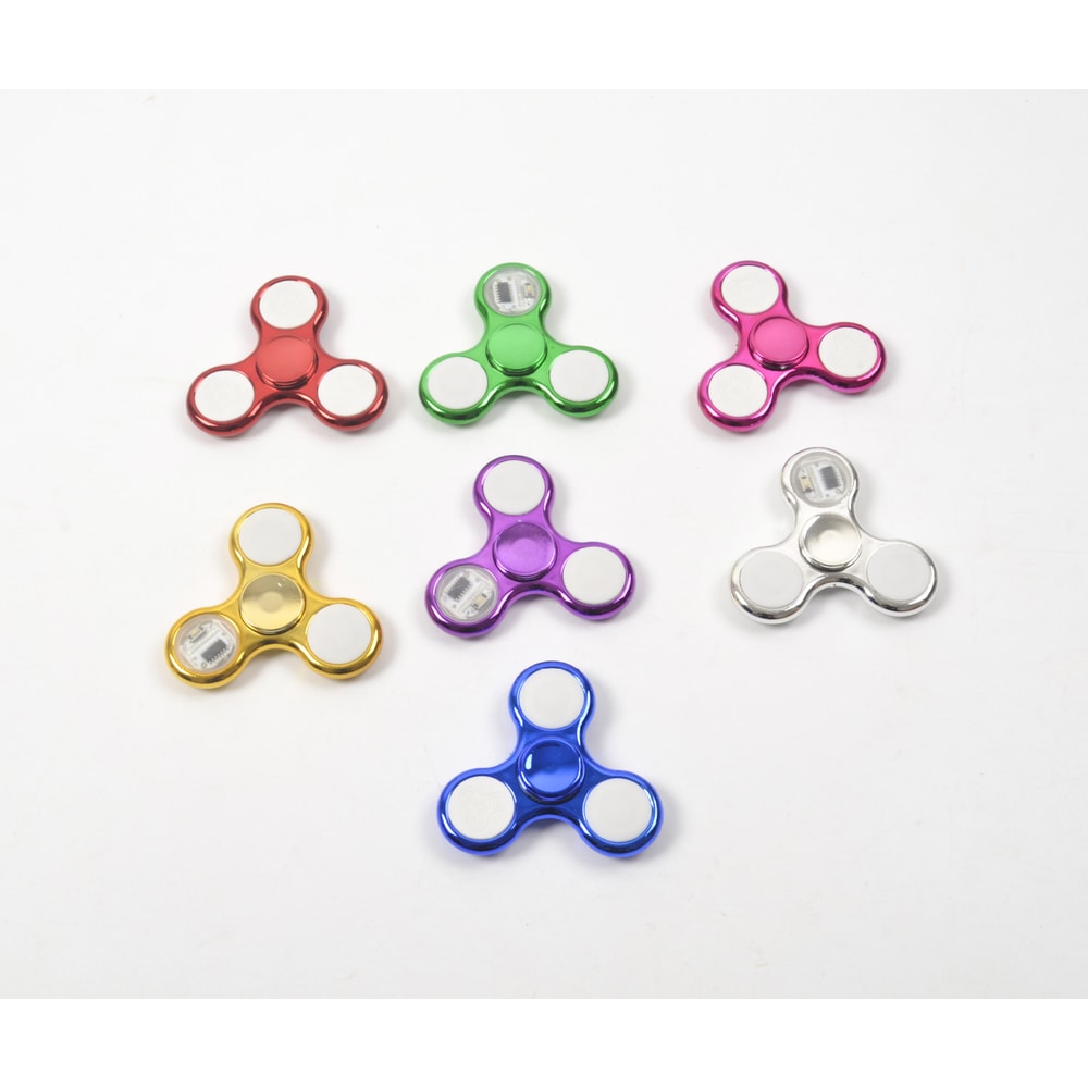 Glow In The Dark Creative LED Light Fidget Spinner Stress Relief Hand Spinner Kids Toy For Focus Lu 4