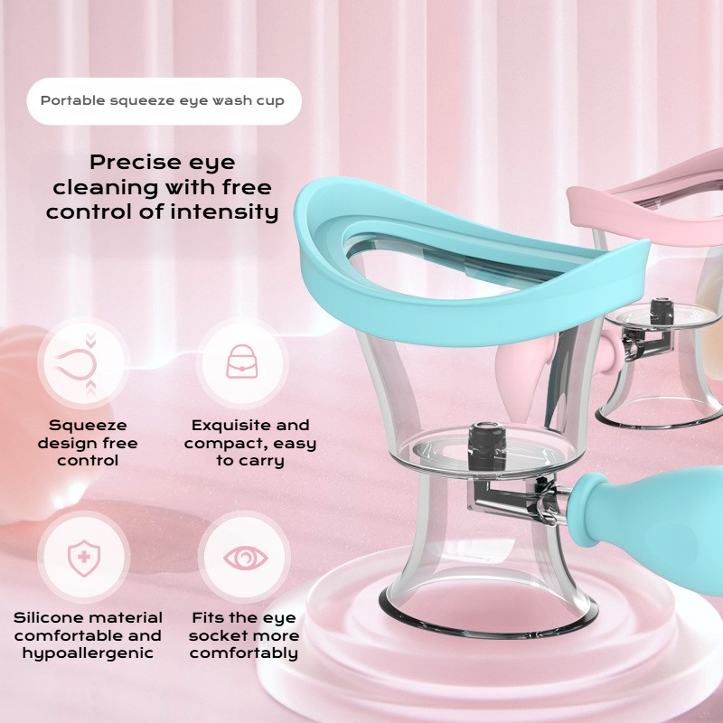 Reusable Soft Silicone Eye Wash Cups Eyes Cleaner Flushing Rinse Cups Bath Eyewash Cups For Student 3