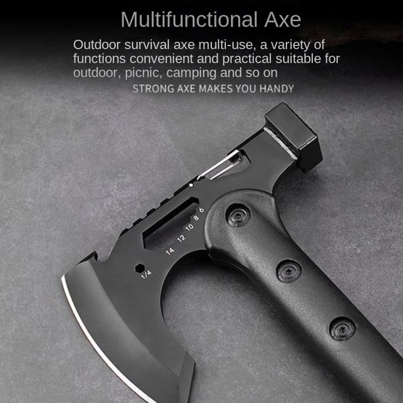 Multifunction Devils Assault Axe Camping Axe Tactical Lifesaving Fire Axe Raw Tools For Outdoor Sur 3