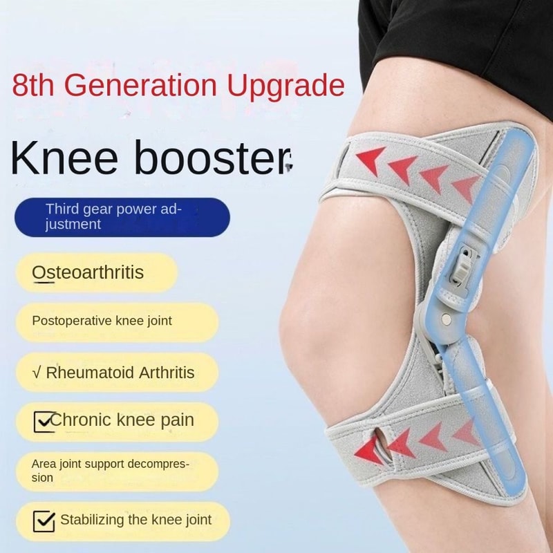 Adjustable Knee Protection Booster Breathable Knee Assistive Device NonSlip Spring Stabilizer 1