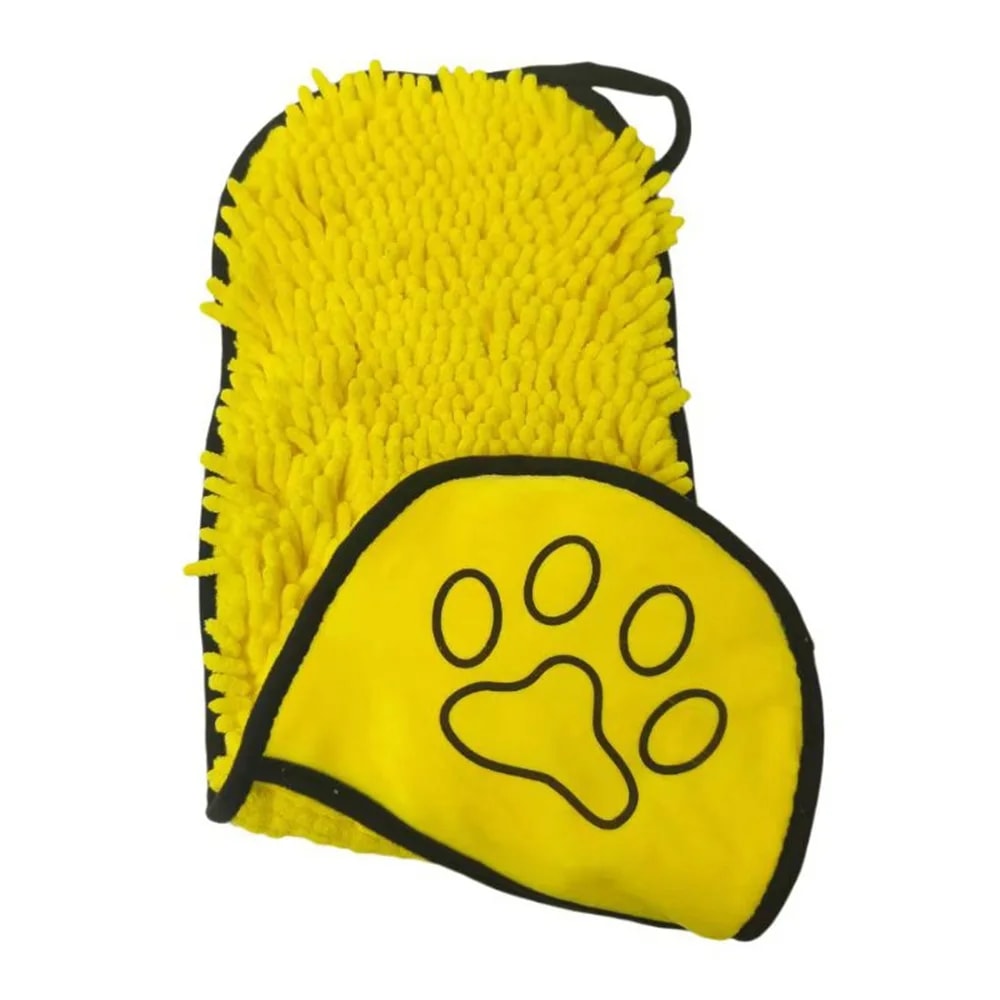 Quick-drying Cat Towels, Super Absorbent Pet Bath Towel, Soft Bath Robe, Dry Pet Cleaning Washcloth for Dogs, Convenient