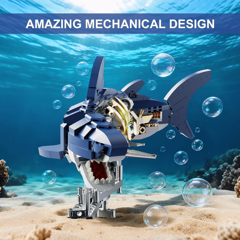 687piece shark building kit