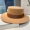 Fedora Hats For Women Elegant Panama Church Wedding Ribbon Band Hat 4