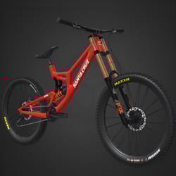new santa cruz v10 downhill mountain bicycle 3d model fbx, gltf, usdz, glb, texture files instant download