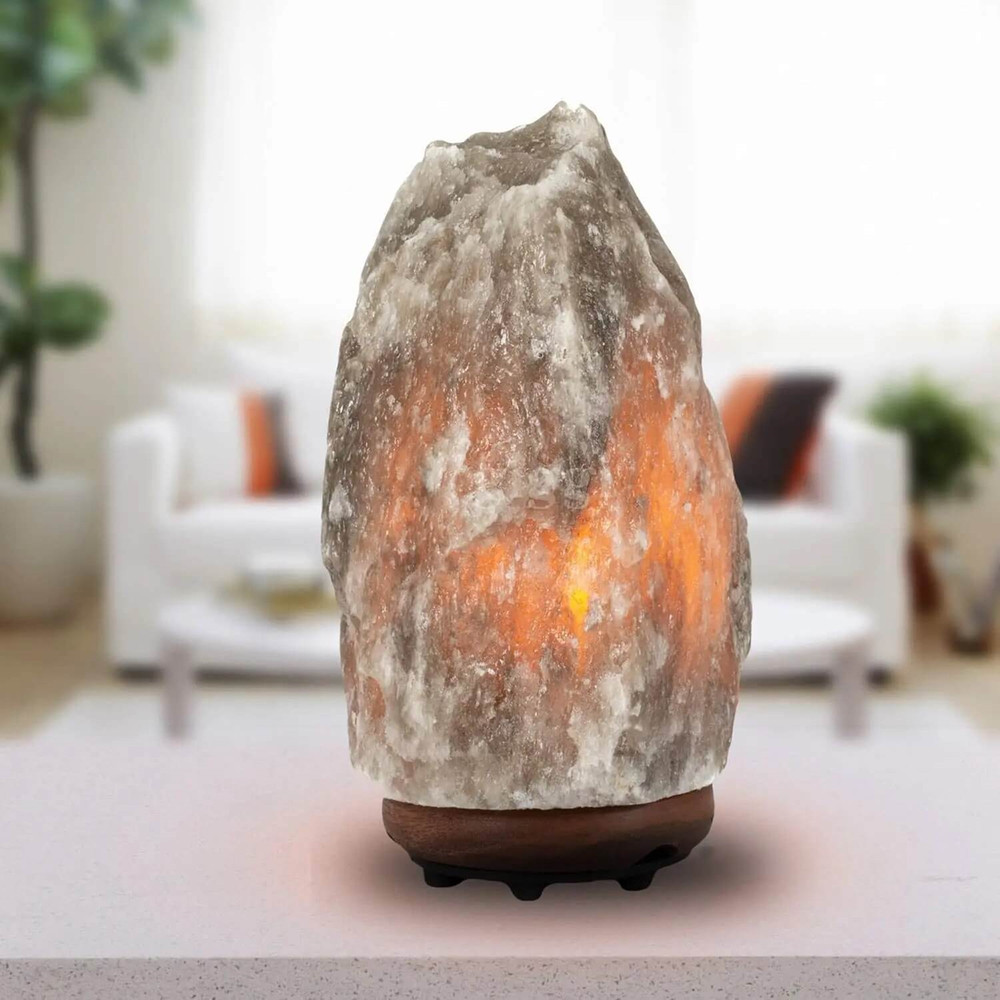 Rare Gray Himalayan Salt Lamp Real Pink Salt 610 LBS With Dimmer 3