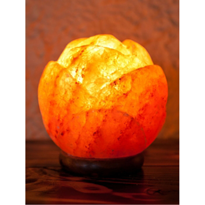 Sacred Lotus Himalayan Salt Lamp Real Pink Salt 610 LBS With Dimmer 1