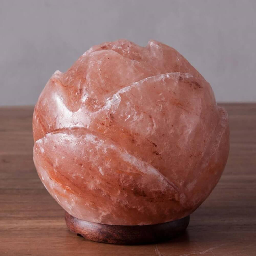 Sacred Lotus Himalayan Salt Lamp Real Pink Salt 610 LBS With Dimmer 2