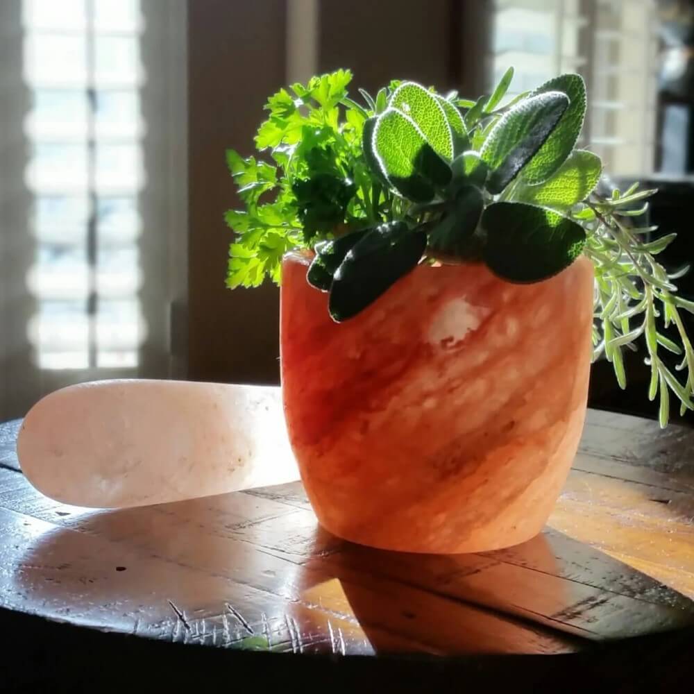 PINK HIMALAYAN SALT MORTAR PESTLE SET FOOD GRADE LARGE 2