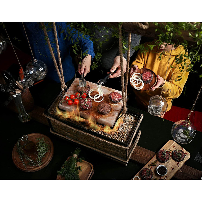 HANDMADE HIMALAYAN ROCK SALT BLOCK COOKING PLATESLAB SET  HIMALAYAN PINK SALT 1