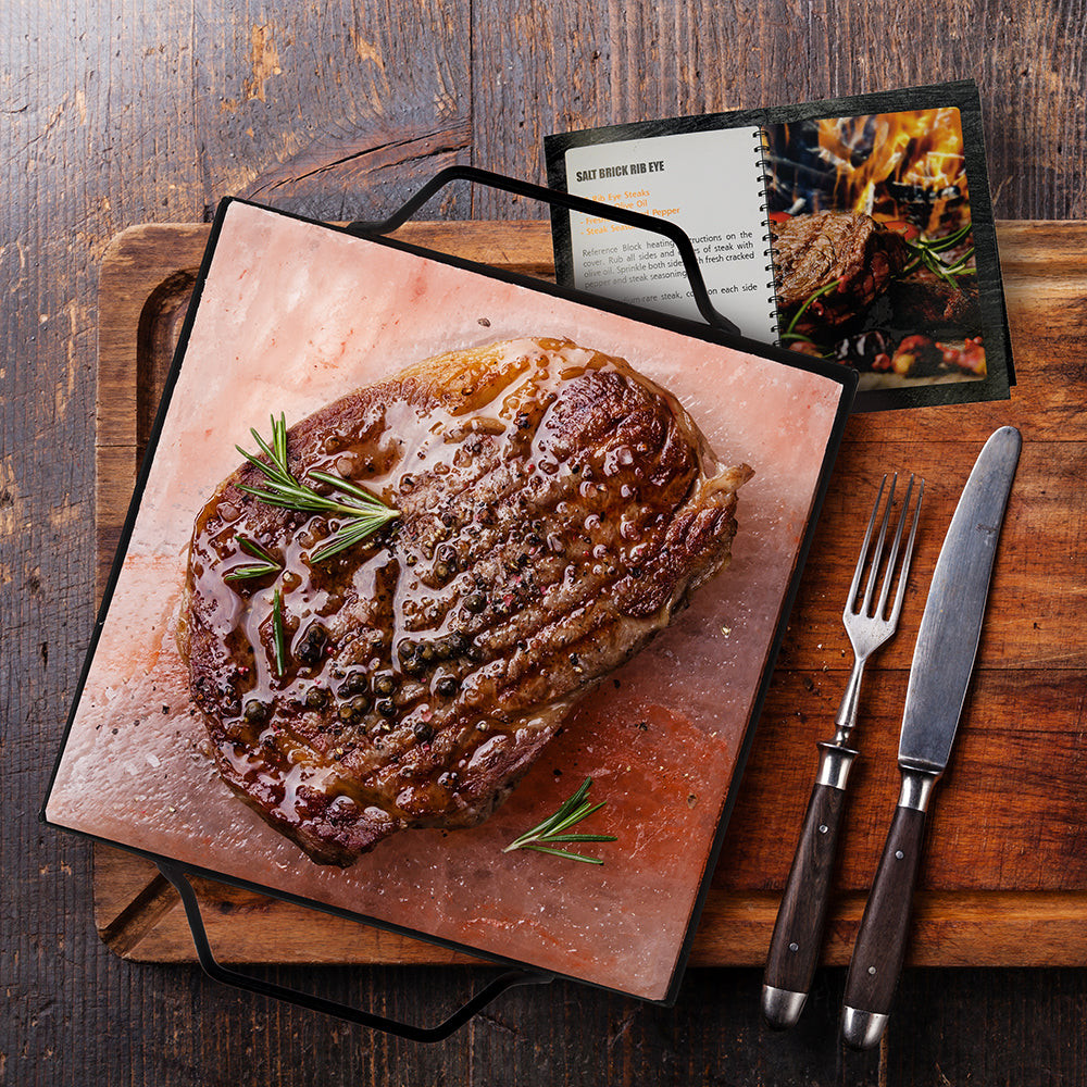 HANDMADE HIMALAYAN ROCK SALT BLOCK COOKING PLATESLAB SET  HIMALAYAN PINK SALT 0