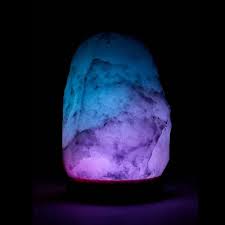 Color Changing Himalayan Salt Lamp (mini) - Handmaade Real Pink Salt, 6-10 LBS