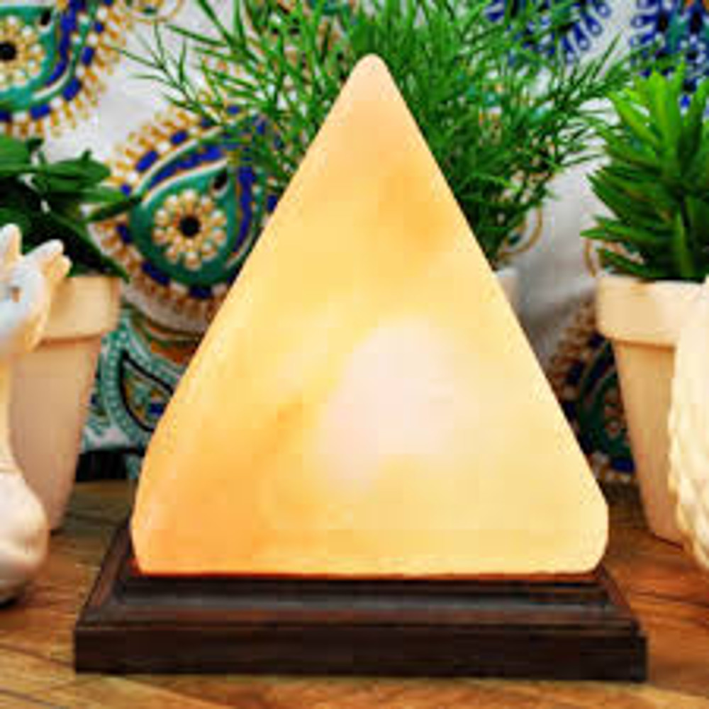 Pyramid Himalayan Salt Lamp  Real Himalayan Pink Salt  Salt Rock Lamp  Himalayan Salt Rock  Pyramid Shaped Salt 2