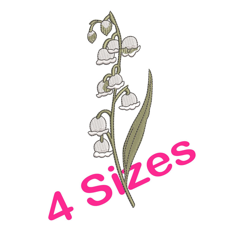 Lily Of Valley Embroidery Lily Of Valley DST 0