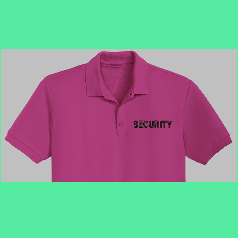 SECURITY Suitable For Hat Beanie And Left Chest Placement 2
