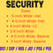 SECURITY Suitable For Hat Beanie And Left Chest Placement 1