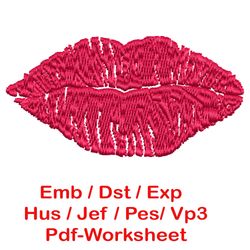 seductress lips-dst lips embroidery