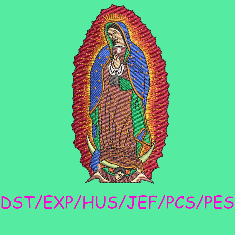 Our Lady Of Guadalupe Embroidery DST 1