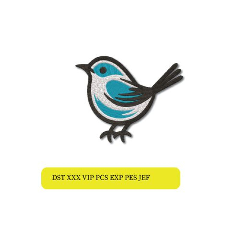 Elegant Bird Embroidery Design For Towels Clothes And Home Decor Multiple File Format 0