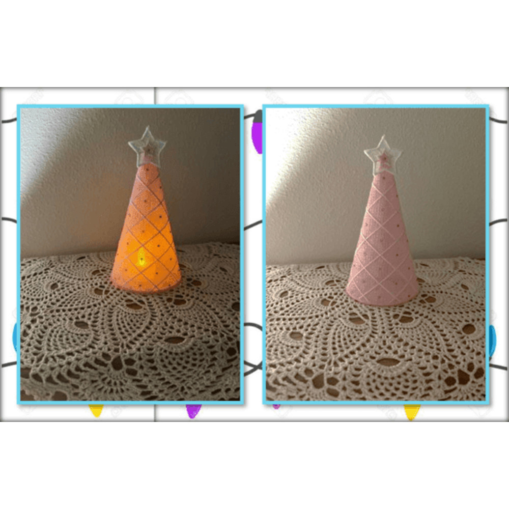 Christmas FSL Trees Embroidery Design  Free Standing Lace  3D Holiday Lace Trees  Instant Download 2