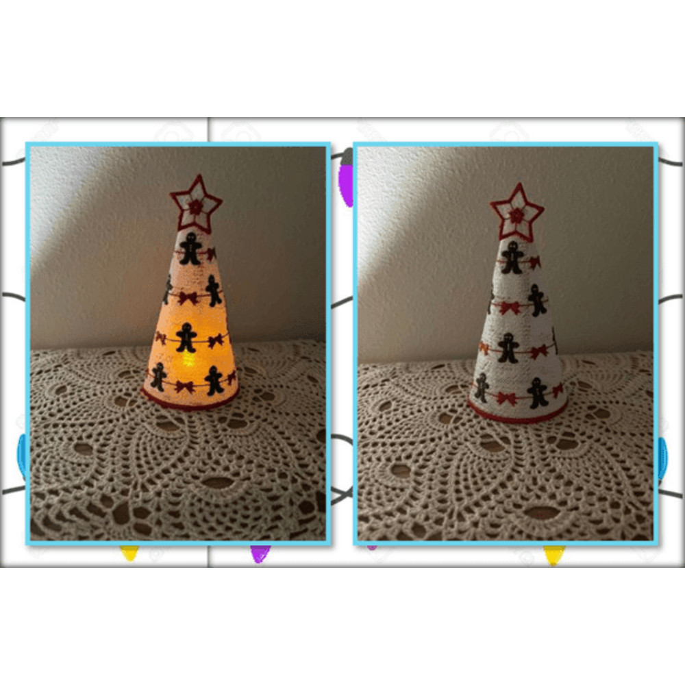 Christmas FSL Trees Embroidery Design  Free Standing Lace  3D Holiday Lace Trees  Instant Download 3